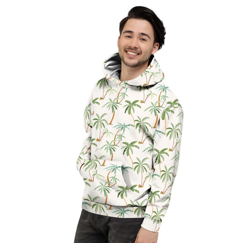 Tropical Palm Tree Hawaiian Print Men's Hoodie-grizzshop