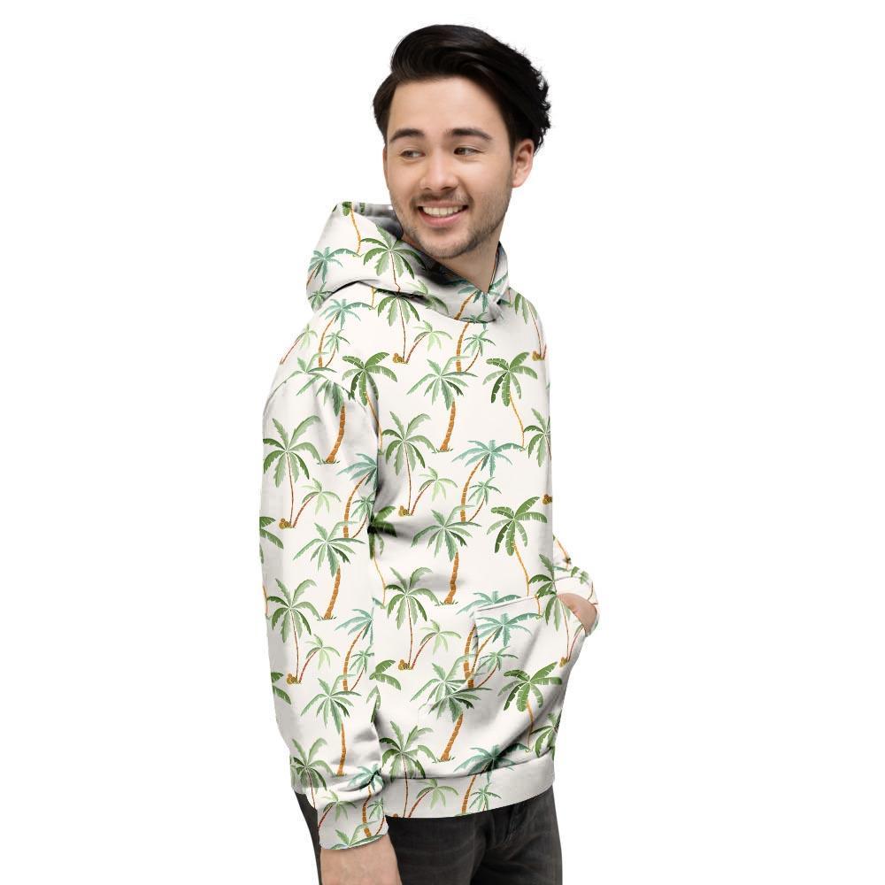 Tropical Palm Tree Hawaiian Print Men's Hoodie-grizzshop