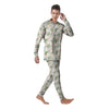 Tropical Palm Tree Hawaiian Print Men's Pajamas-grizzshop