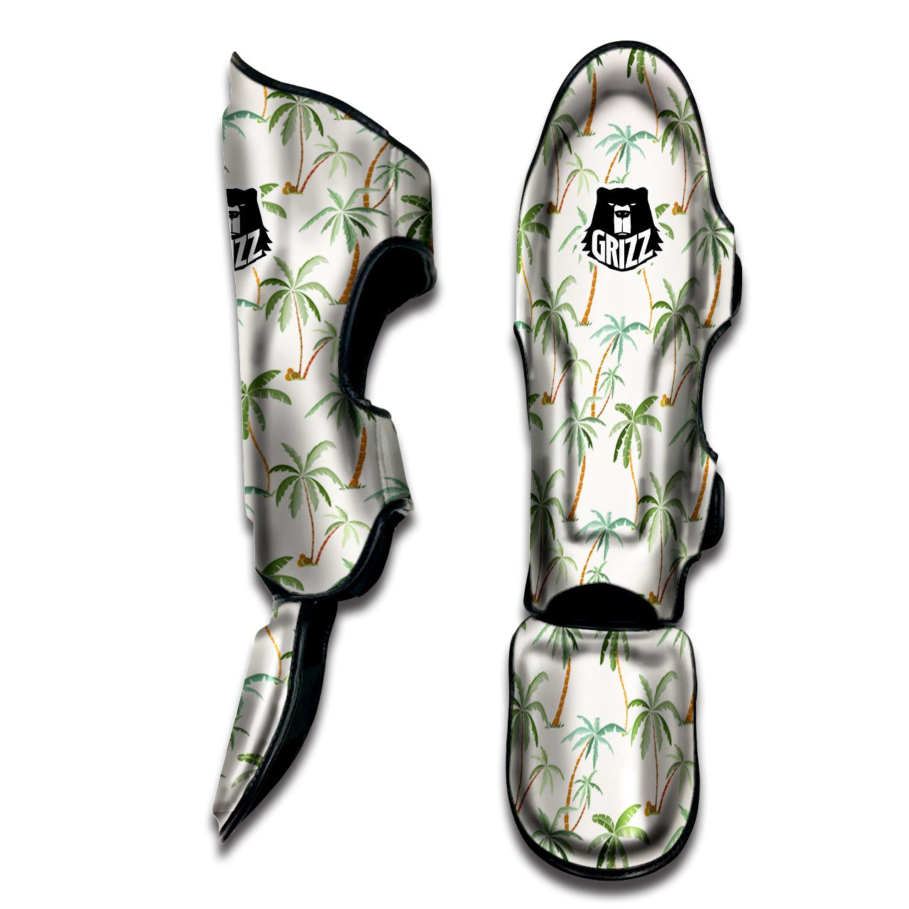 Tropical Palm Tree Hawaiian Print Muay Thai Shin Guard-grizzshop