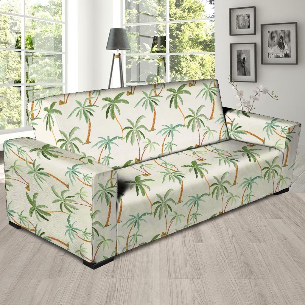 Tropical Palm Tree Hawaiian Print Sofa Cover-grizzshop