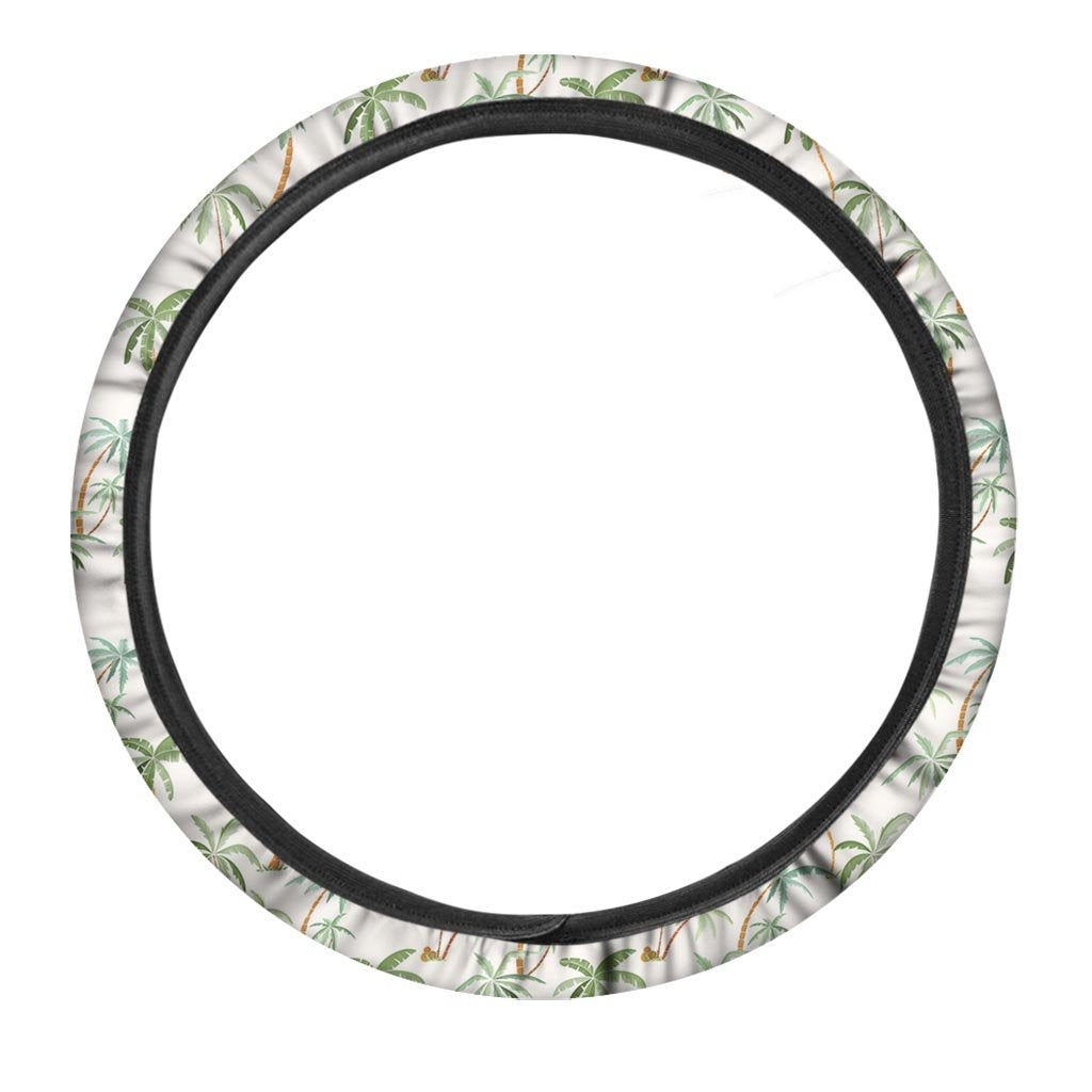 Tropical Palm Tree Hawaiian Print Steering Wheel Cover-grizzshop