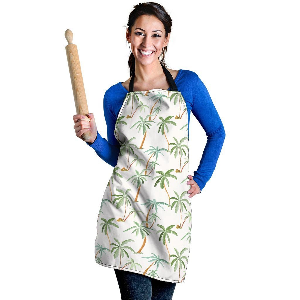 Tropical Palm Tree Hawaiian Print Women's Apron-grizzshop