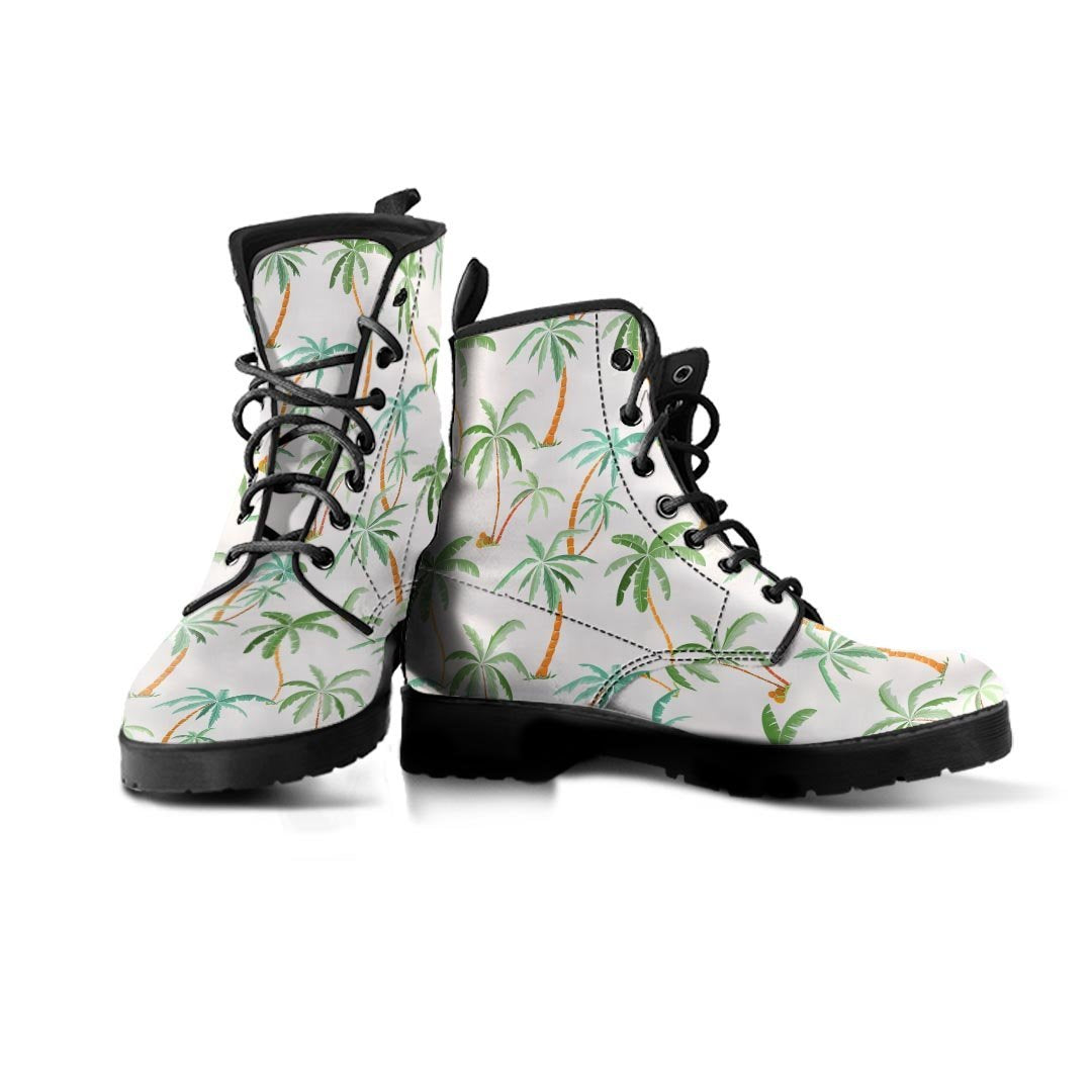 Tropical Palm Tree Hawaiian Print Women's Boots-grizzshop