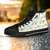 Tropical Palm Tree Hawaiian Print Women's High Top Shoes-grizzshop