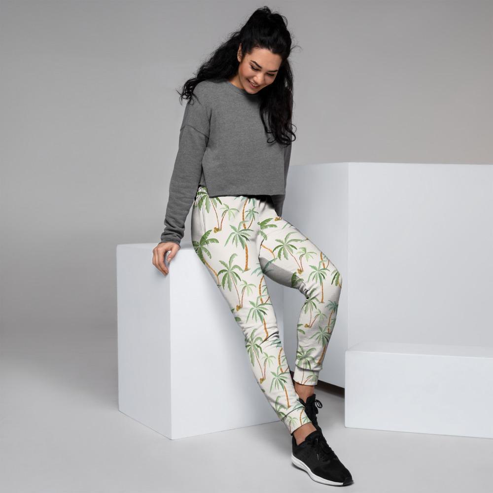 Tropical Palm Tree Hawaiian Print Women's Joggers-grizzshop