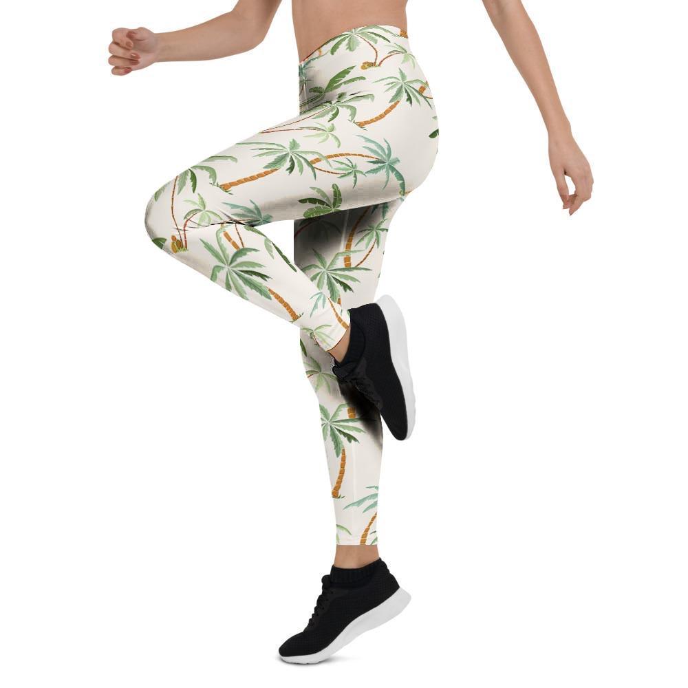 Tropical Palm Tree Hawaiian Print Women's Leggings-grizzshop