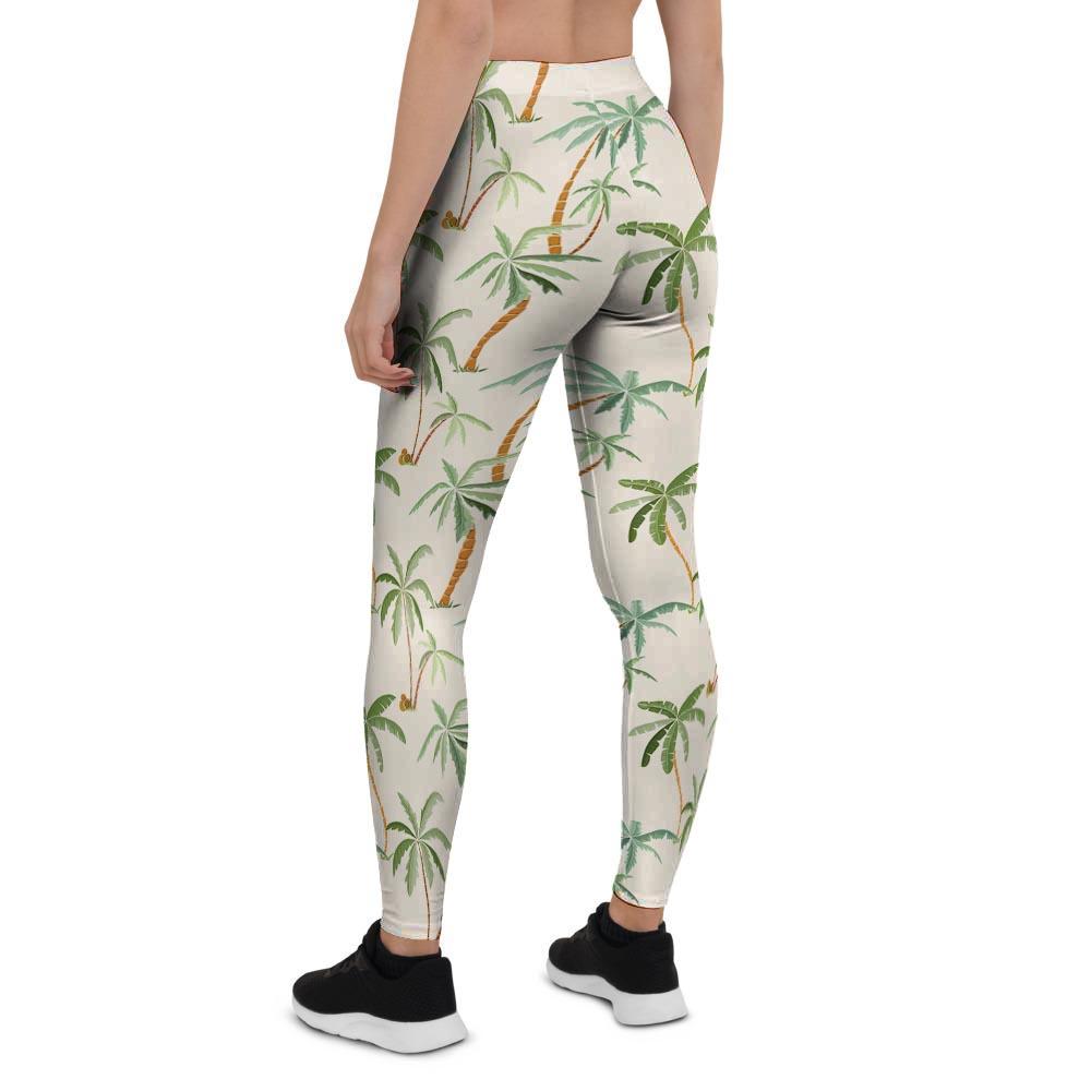 Tropical Palm Tree Hawaiian Print Women's Leggings-grizzshop