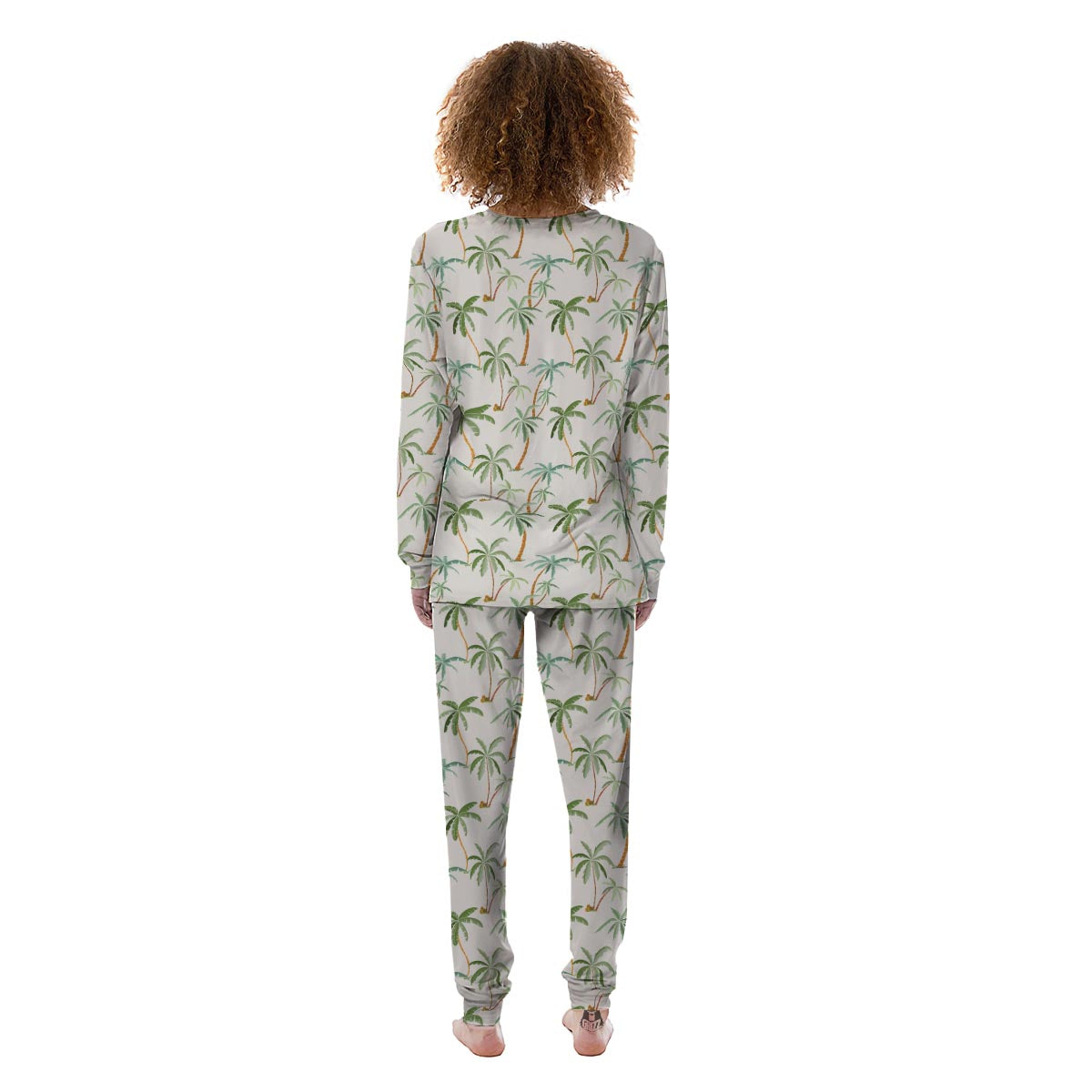 Tropical Palm Tree Hawaiian Print Women's Pajamas-grizzshop