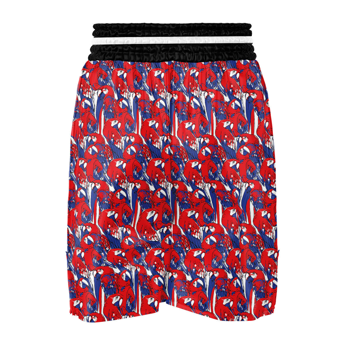 Tropical Parrot Print Pattern Boxing Shorts-grizzshop