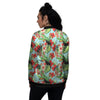 Tropical Parrot Toucan Print Pattern Women's Bomber Jacket-grizzshop