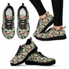 Tropical Pineapple Buddha Elephant Print Black Sneaker Shoes For Men Women-grizzshop
