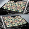 Tropical Pineapple Buddha Elephant Print Car Sun Shade-grizzshop