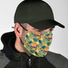 Tropical Pineapple Buddha Elephant Print Face Mask-grizzshop