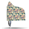 Tropical Pineapple Buddha Elephant Print Hooded Blanket-grizzshop