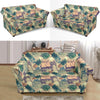 Tropical Pineapple Buddha Elephant Print Loveseat Cover-grizzshop