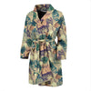 Tropical Pineapple Buddha Elephant Print Men Long Robe-grizzshop