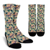 Tropical Pineapple Buddha Elephant Print Unisex Crew Socks-grizzshop