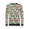 Tropical Pineapple Buddha Elephant Print Women Crewneck Sweatshirt-grizzshop