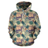 Tropical Pineapple Buddha Elephant Print Women Men Pullover Hoodie-grizzshop