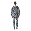 Tropical Pink Hawaiian Print Pattern Men's Pajamas-grizzshop