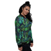 Tropical Plants Hawaiian Print Pattern Women's Bomber Jacket-grizzshop