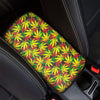 Tropical Reggae Leaf Car Console Cover-grizzshop