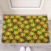 Tropical Reggae Leaf Door Mat-grizzshop