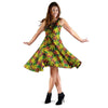 Tropical Reggae Leaf Dress-grizzshop