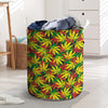 Tropical Reggae Leaf Laundry Basket-grizzshop