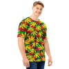 Tropical Reggae Leaf Men T Shirt-grizzshop