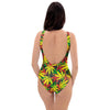 Tropical Reggae Leaf One Piece Swimsuite-grizzshop