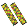 Tropical Reggae Leaf Seat Belt Cover-grizzshop