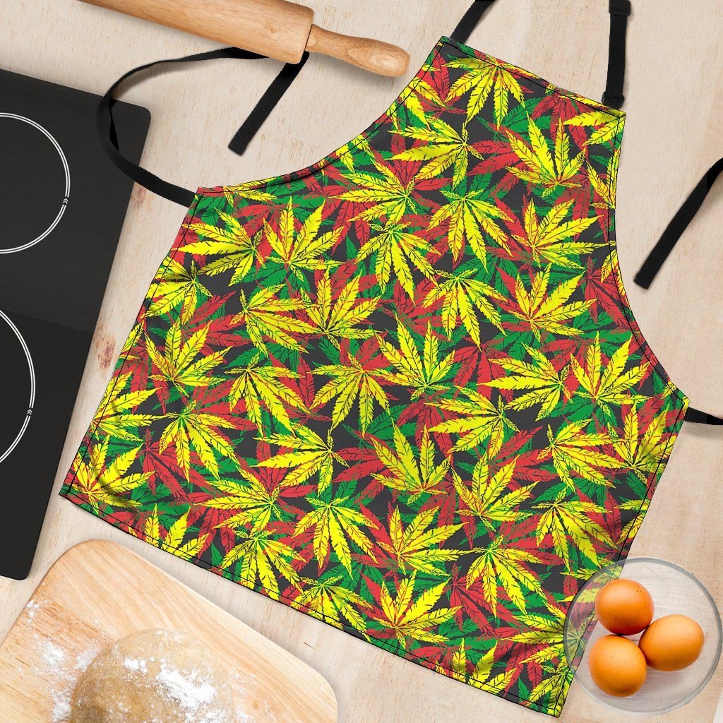 Tropical Reggae Leaf Women's Apron-grizzshop