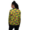 Tropical Reggae Leaf Women's Bomber Jacket-grizzshop