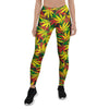 Tropical Reggae Leaf Women's Leggings-grizzshop