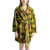 Tropical Reggae Leaf Women's Robe-grizzshop