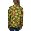 Tropical Reggae Leaf Women's Sweatshirt-grizzshop