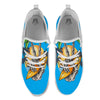 Tropical Skull Hand Print White Athletic Shoes-grizzshop