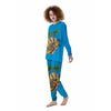 Tropical Skull Hand Print Women's Pajamas-grizzshop