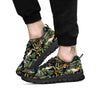 Tropical Toucan Parrot Print Pattern Black Sneaker-grizzshop