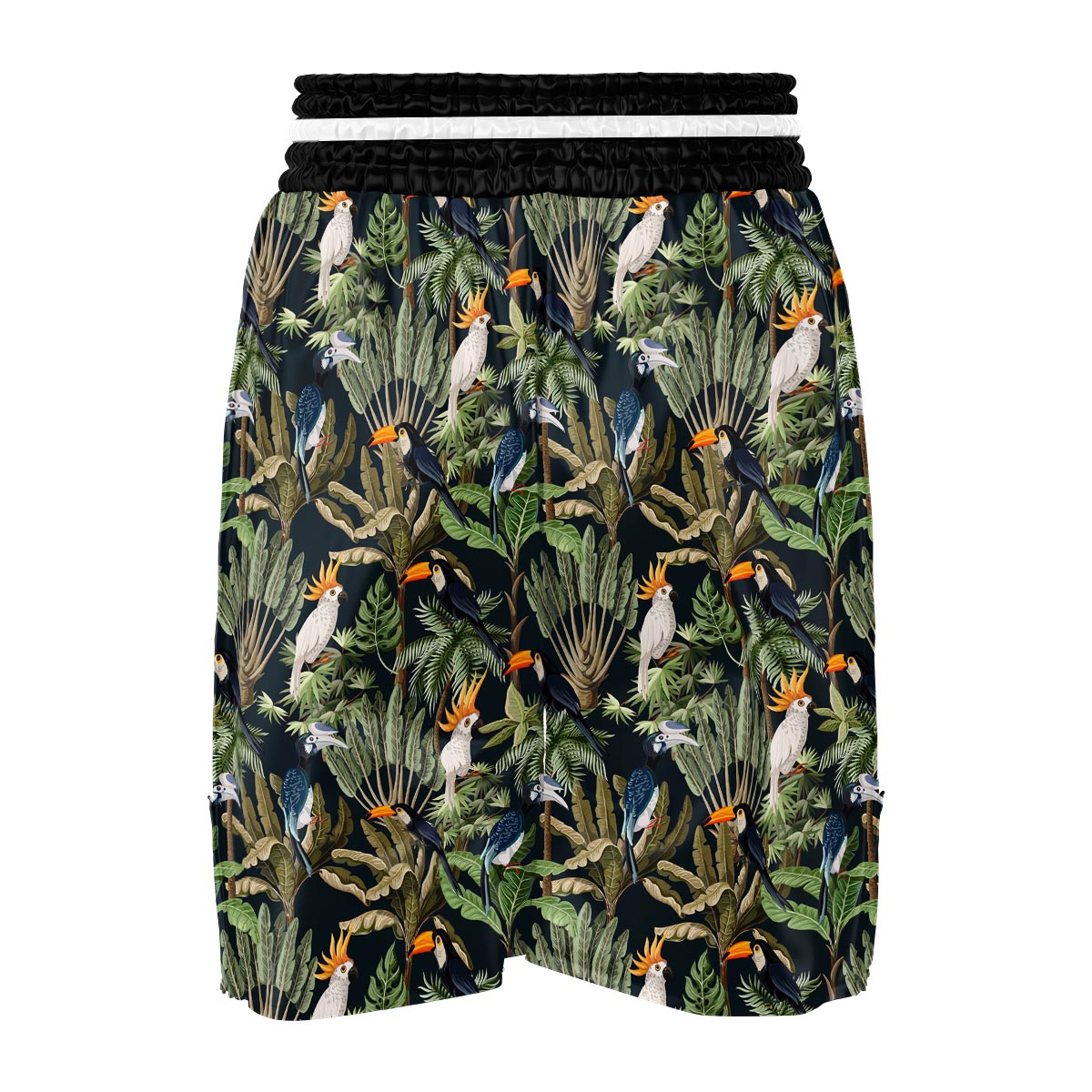 Tropical Toucan Parrot Print Pattern Boxing Shorts-grizzshop