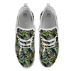 Tropical Toucan Parrot Print Pattern White Athletic Shoes-grizzshop