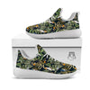 Tropical Toucan Parrot Print Pattern White Athletic Shoes-grizzshop