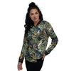 Tropical Toucan Parrot Print Pattern Women's Bomber Jacket-grizzshop