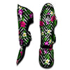 Tropical Zig Zag Print Pattern Muay Thai Shin Guards-grizzshop