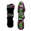 Tropical Zig Zag Print Pattern Muay Thai Shin Guards-grizzshop