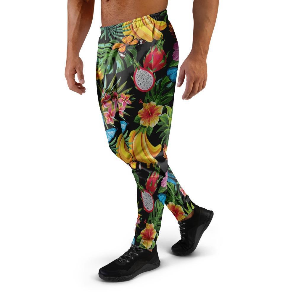 Tropical Fruit Hawaiian Print Men's Joggers-grizzshop