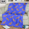 Trumpet Blue Pattern Print Blanket-grizzshop