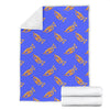 Trumpet Blue Pattern Print Blanket-grizzshop